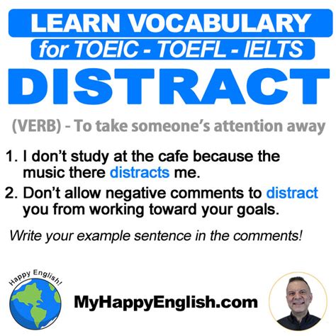 distract in English .